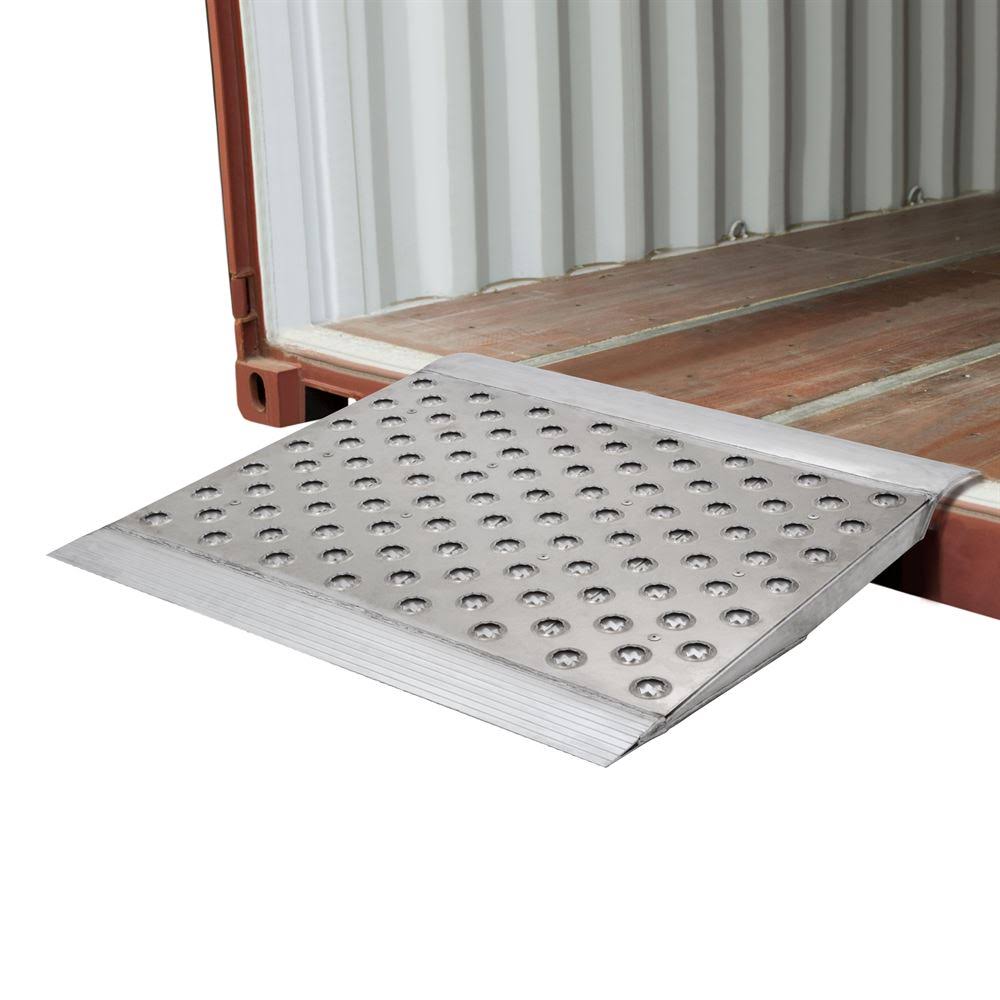 Heavy Duty Aluminum Punch Plate Shipping Container Ramp A4393