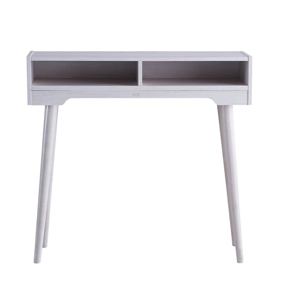 36 in. Weathered White Storage Console Table O965