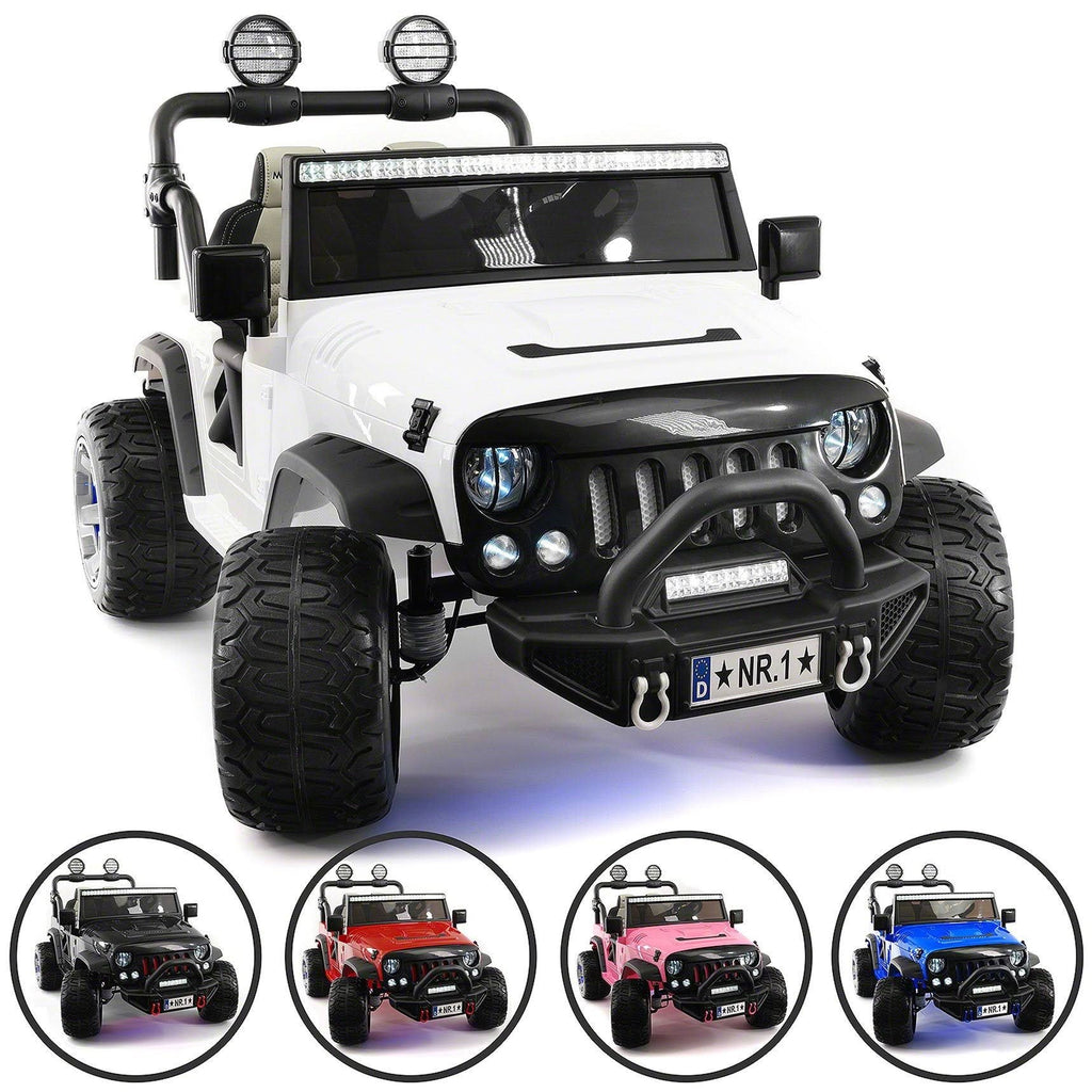 12V Kids Ride-On Car Truck with R/C Parental Remote White H262651