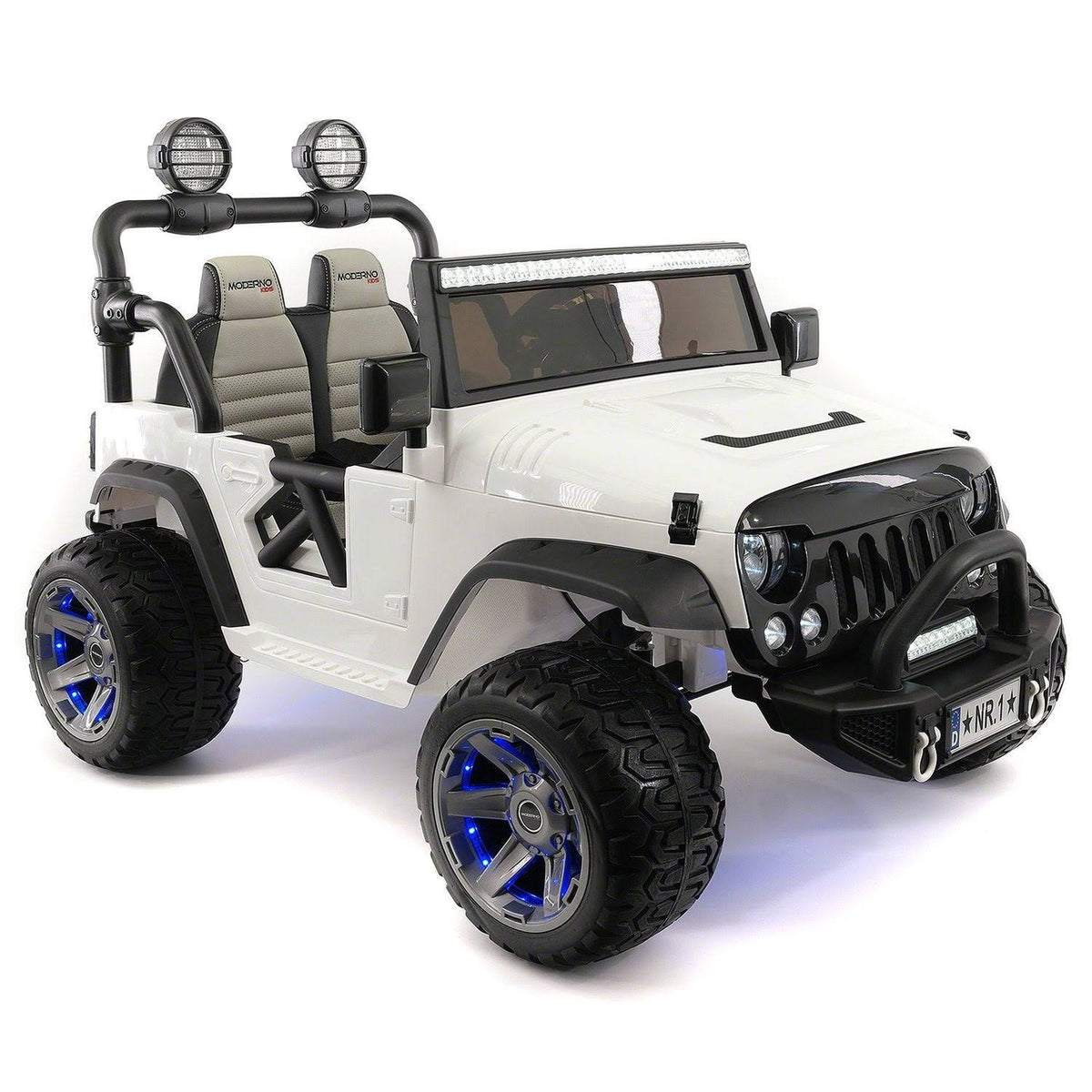 12V Kids Ride-On Car Truck with R/C Parental Remote White H262651