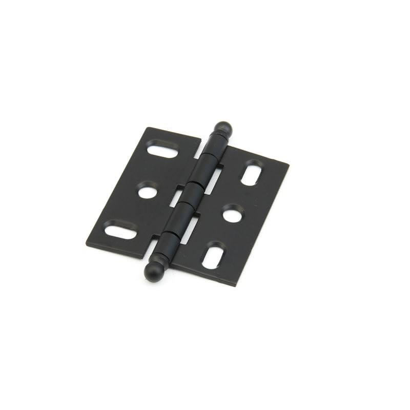 Solid Brass Inset Butt Cabinet Hinges Matte Black H618