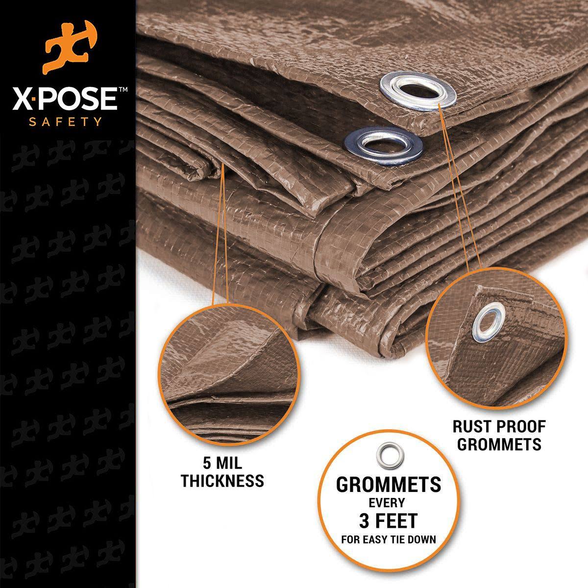 Brown Poly Tarps Case of 6 V565