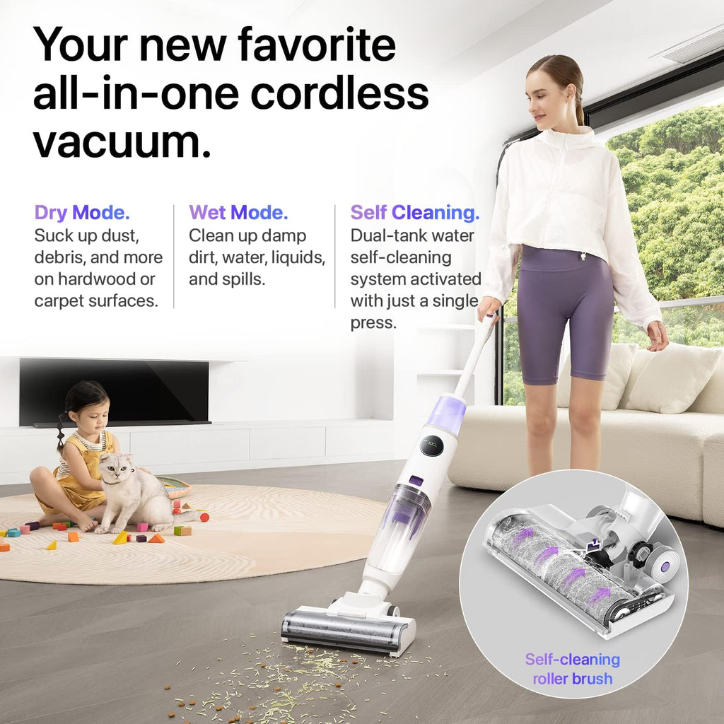 3-in-1 Cordless Wet Dry Vacuum Cleaner White L607
