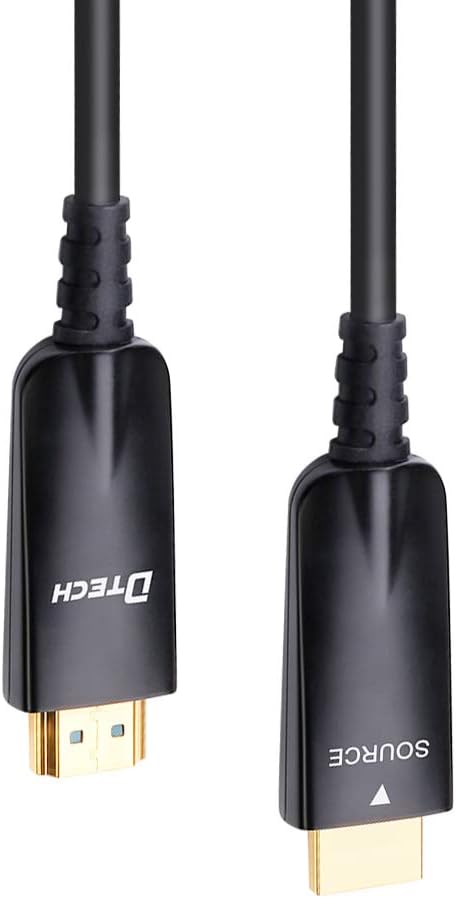 328 Feet Fiber Optic HDMI Cable 4K 30Hz 1080p 60Hz Black T8393