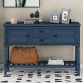Navy Blue Console Table with 2 Drawers S79488