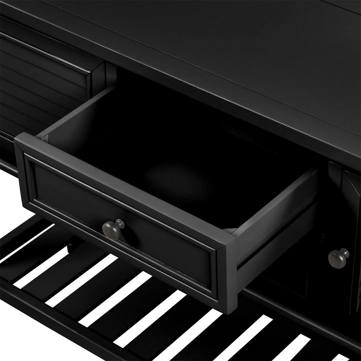 Navy Blue Console Table with 2 Drawers S79488