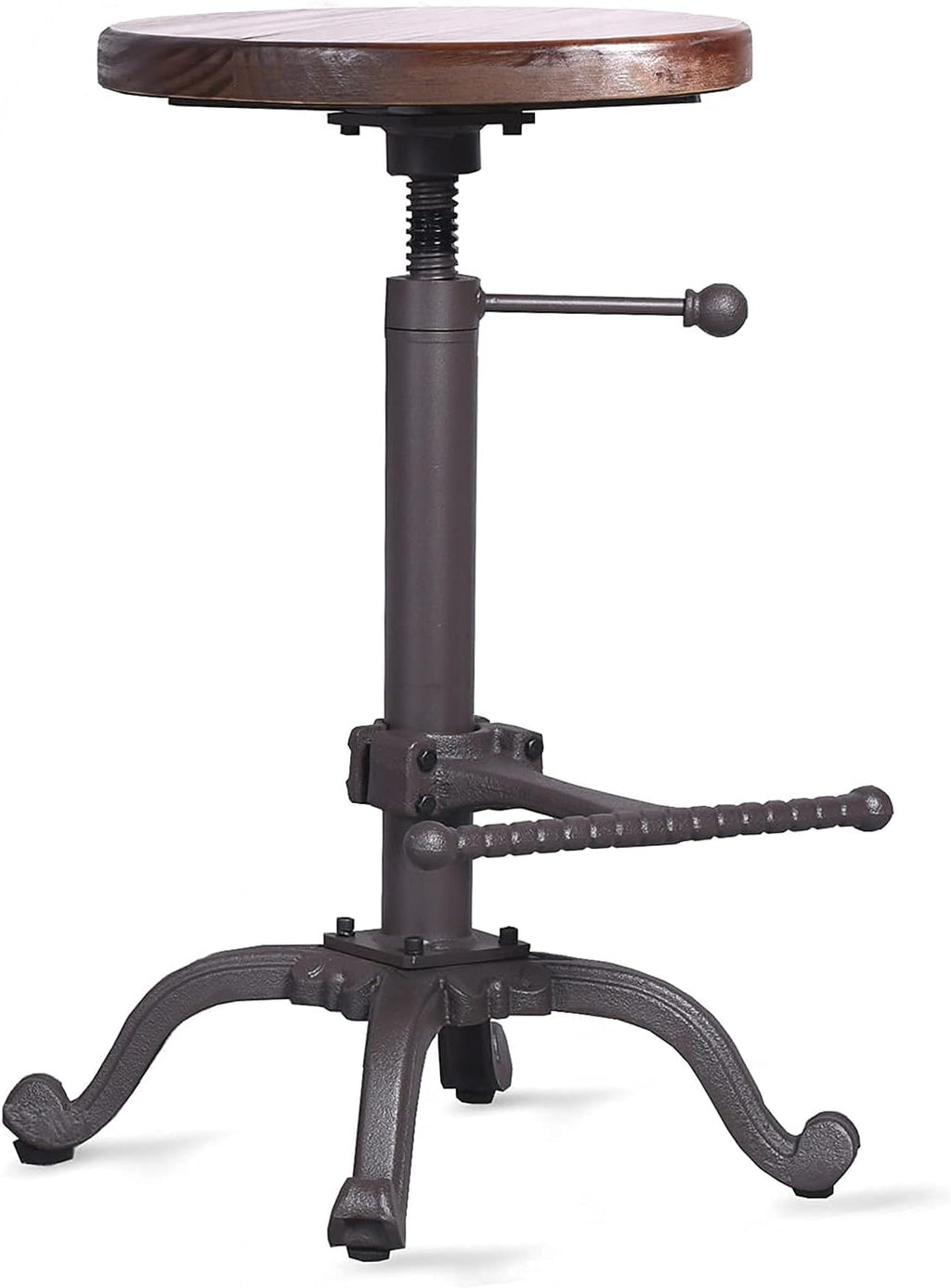 Rustic Swivel Adjustable 22-26 Bar Stool U2245