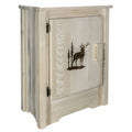 Accent Cabinet with Laser Engraved Elk Design D584