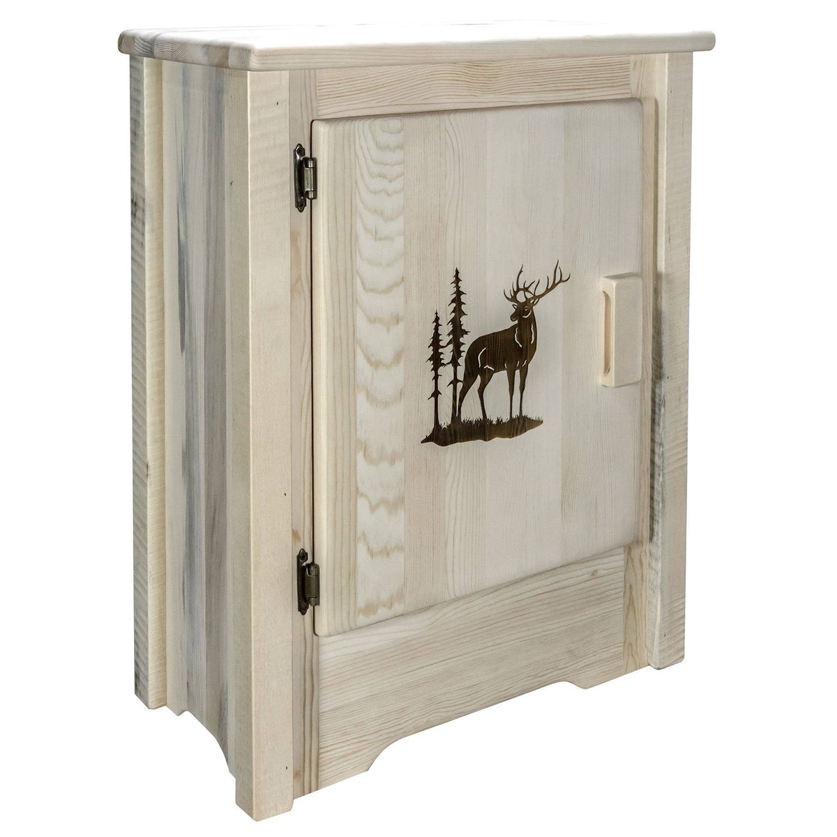 Accent Cabinet with Laser Engraved Elk Design D584