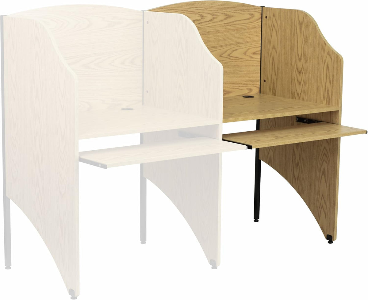 Study Carrel in Nebula Grey Finish V750
