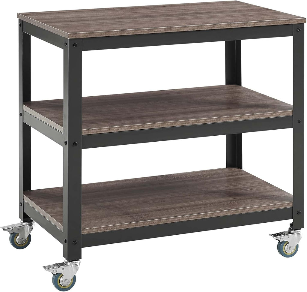 Computer Office Desk with Locking Casters T100025