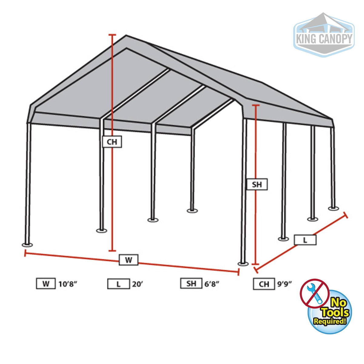 10x20 Canopy U589005