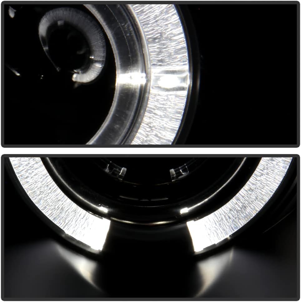 For 1999-2004 Ford Mustang Black Housing Projector Headlights F524971