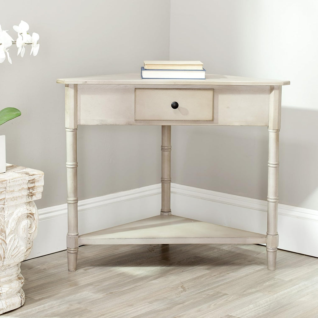 Distressed Black Corner Table K763415