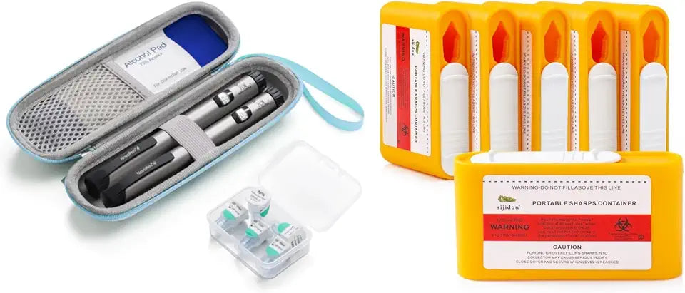Insulin Cooler Travel Case with Sharps Container K519