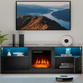 65 Fireplace TV Stand with Electric Fireplace J477094