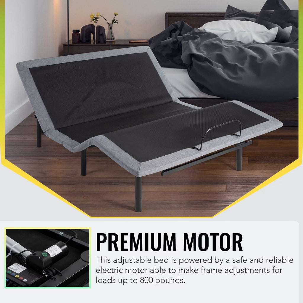 Queen Size Motorized Bed Frame with Remote M59684