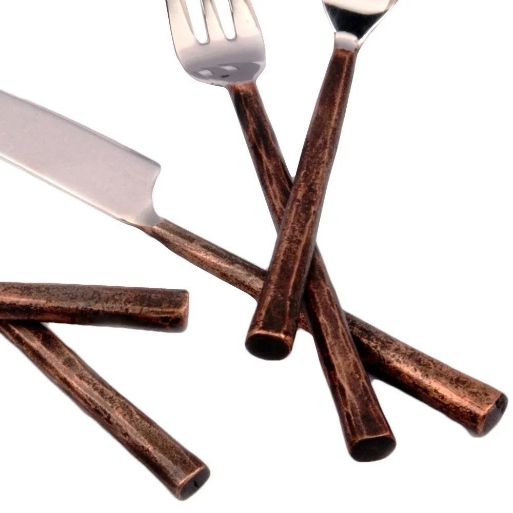 Copper Antique 20-piece Flatware Set A729778