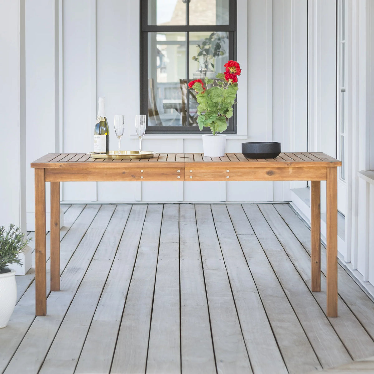 5-Piece Solid Wood Outdoor Patio Dining Set E4876