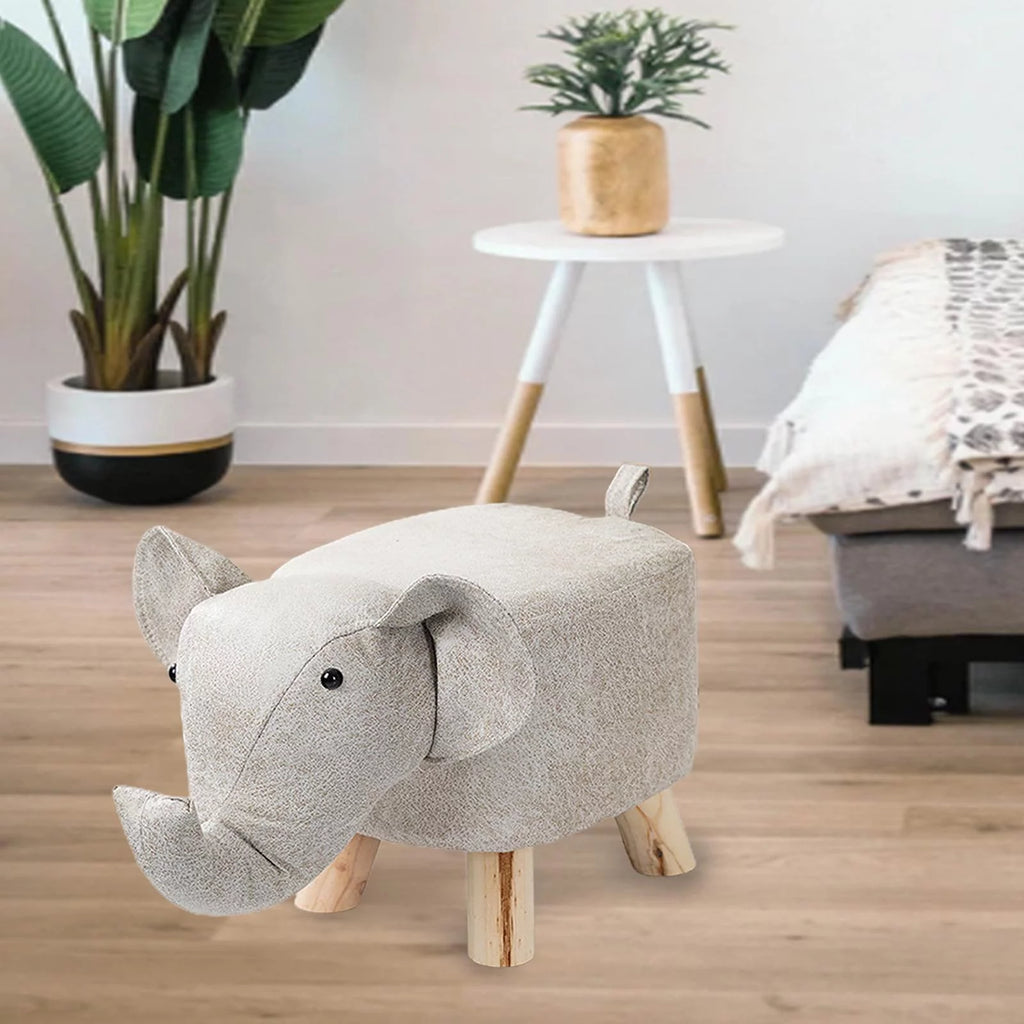 Kids Stool Sofa with Wooden Legs W290849