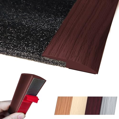 Self Adhesive Floor Transition Strip Edge Trim 120 inches Light Brown Coffee U4690