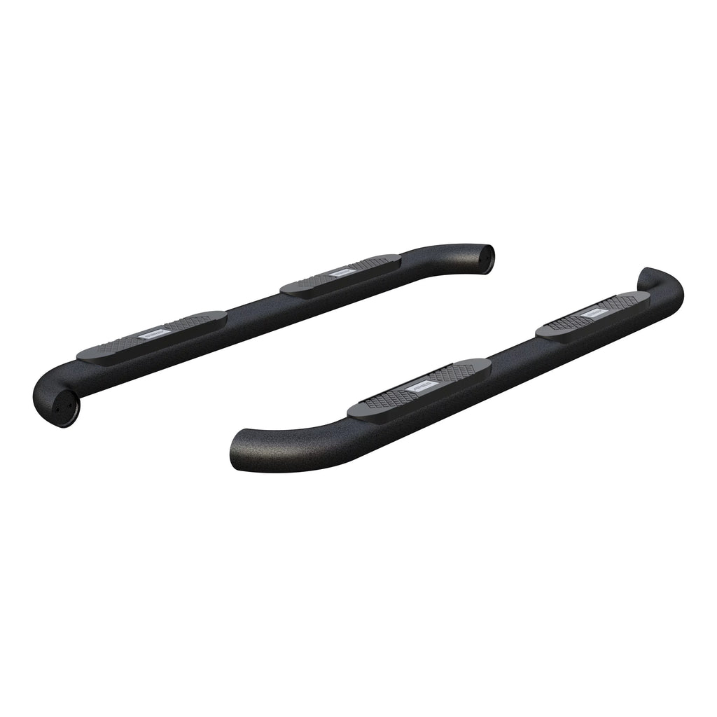 Black 4-Inch Round Aluminum Nerf Bars V67166
