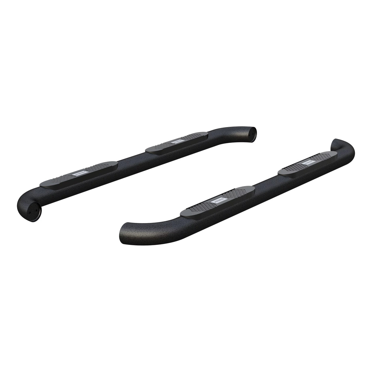 Black 4-Inch Round Aluminum Nerf Bars V67166