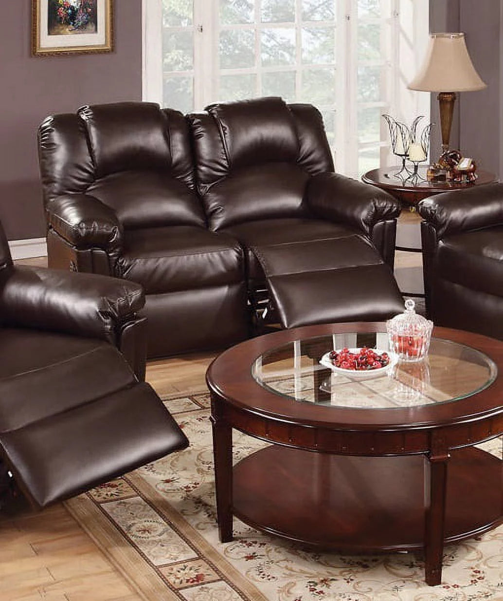 Brown Bonded Leather Recliner Chair R988539