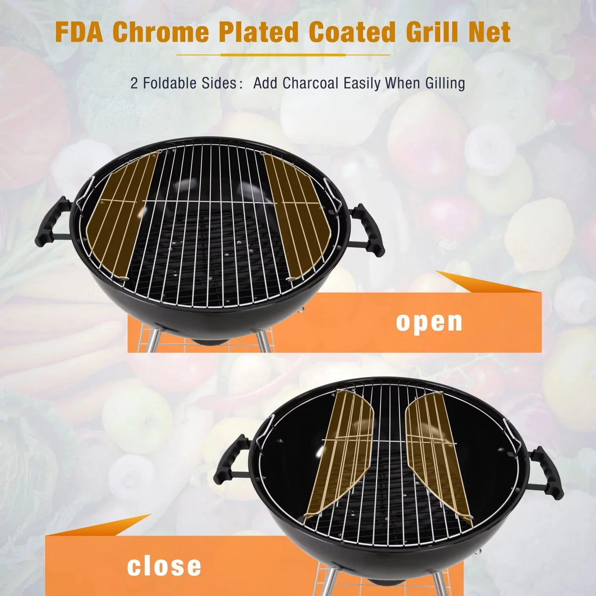 Portable Charcoal BBQ Grill O3932
