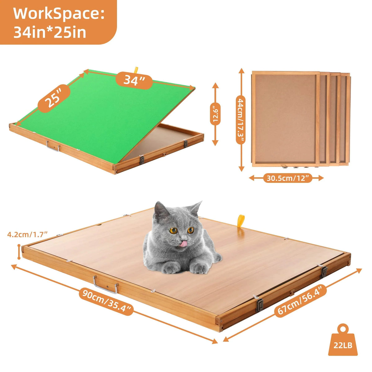 1500pcs Portable Jigsaw Puzzle Table with 4 Drawers N850