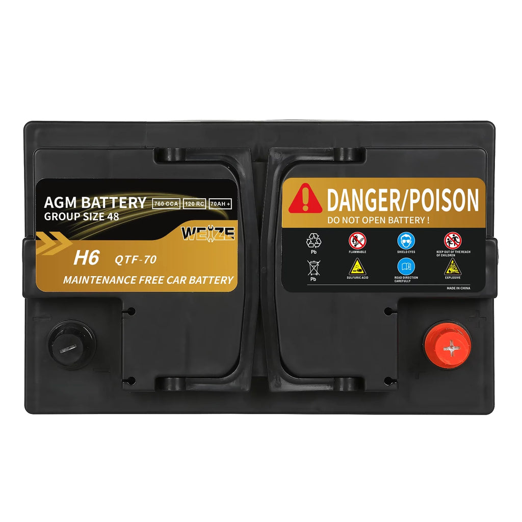 12v 70ah H6 Automotive Battery Q8188