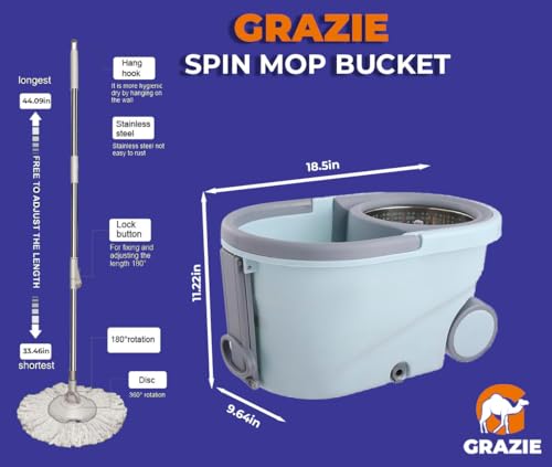 Spin Mop and Bucket with Wringer Q4999