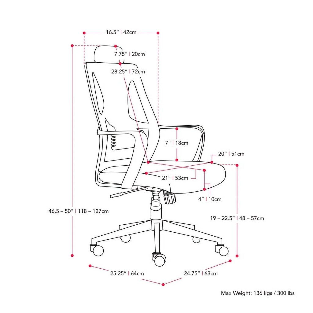 Teal Blue and Black Fabric Mesh Back Office Chair J26013