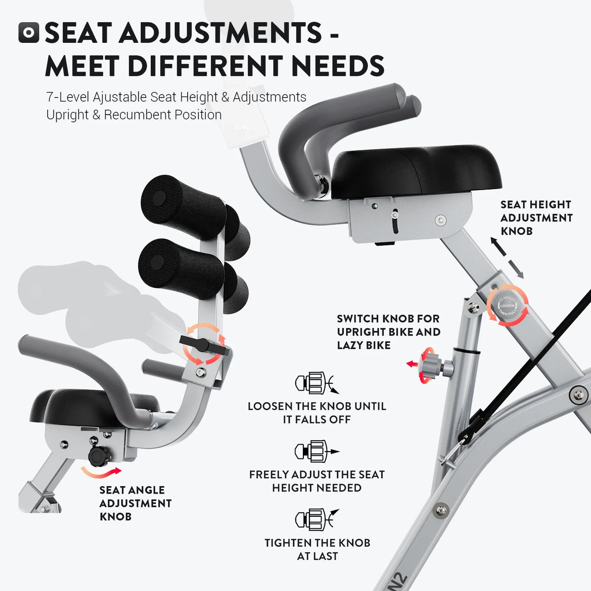 4in1 Folding Exercise Bike O661247