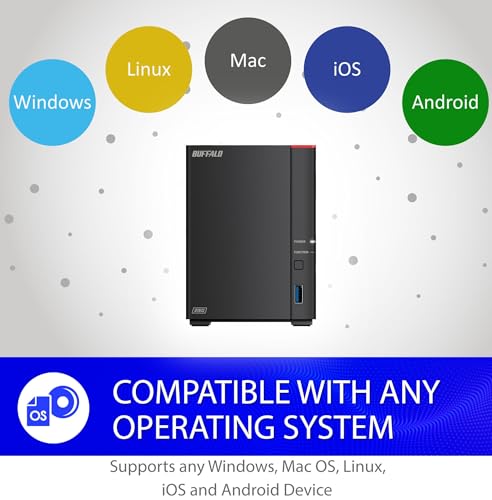 2-Bay NAS 4TB with Hard Drives Included J91068