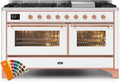 60 Dual Fuel Natural Gas Range with Copper Trim X94537