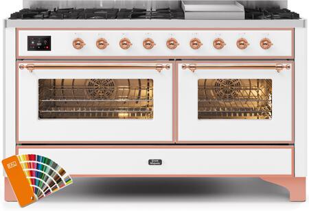 60 Dual Fuel Natural Gas Range with Copper Trim X94537