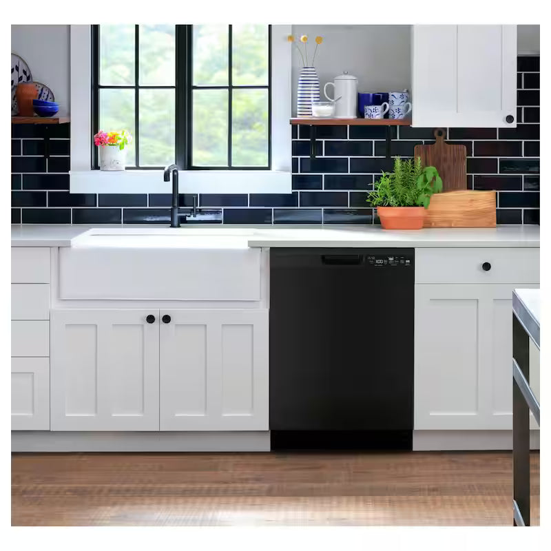 Black 24 in. Built-In Tall Tub Dishwasher W2165