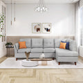 L-Shape Sectional Sofa with Chaise Lounge Gray N331223