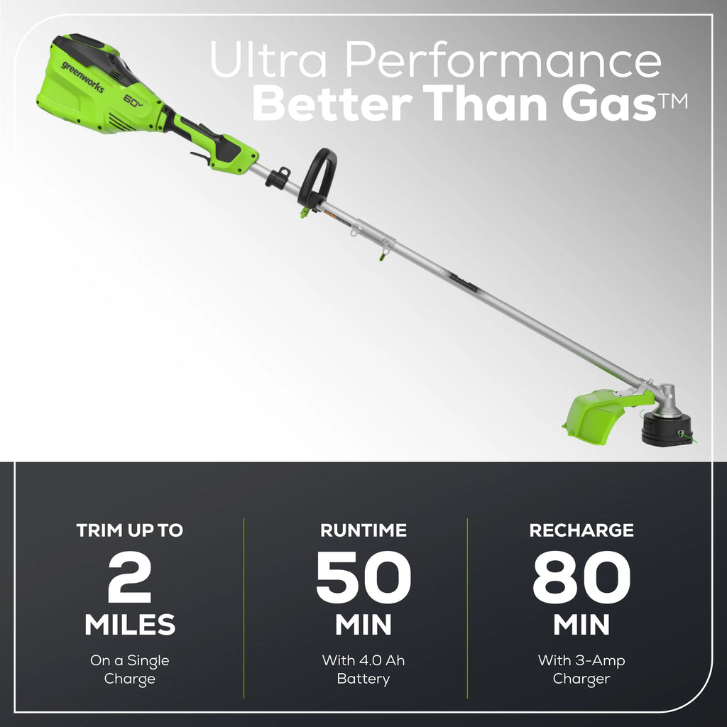 60V 16 String Trimmer with 4.0 Ah Battery & 3 Amp Charger J997