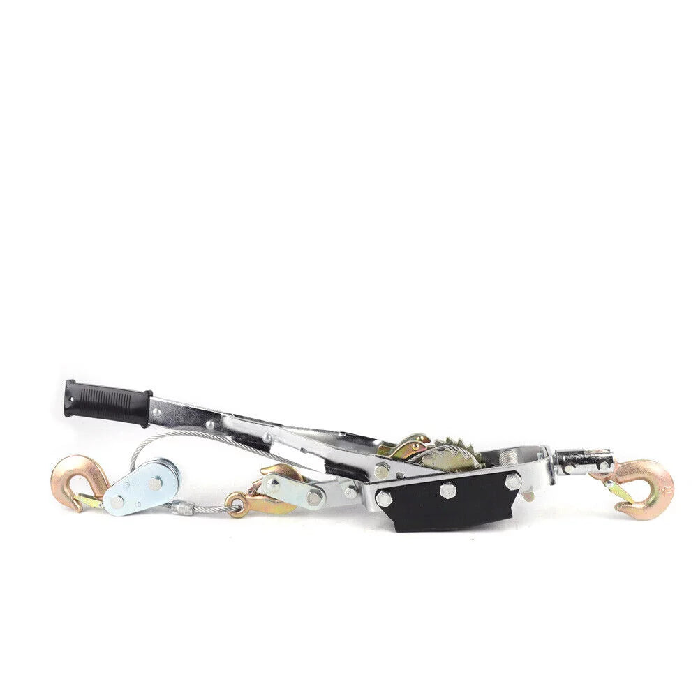 5 Ton Heavy Duty Power Puller Winch Pull Hoist with Cable 3 Hooks 2 Gears O69193