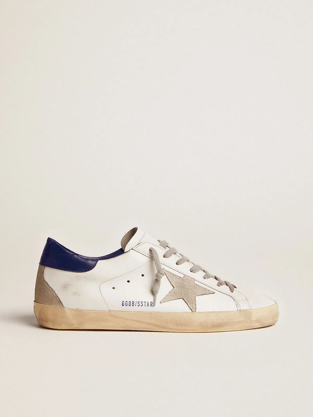 Sneakers with Blue Suede Heel Tab S82586
