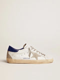 Sneakers with Blue Suede Heel Tab S82586