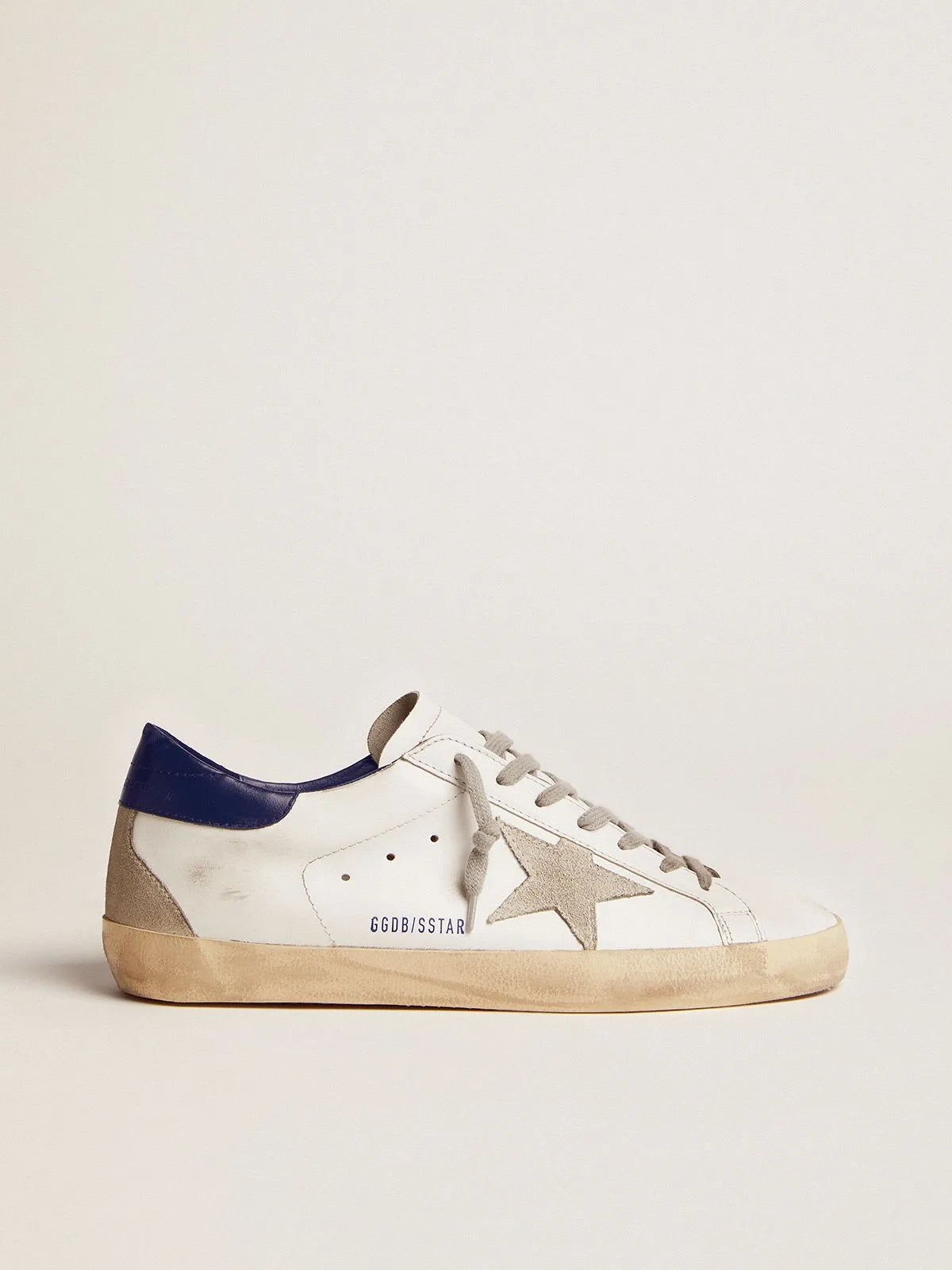 Sneakers with Blue Suede Heel Tab S82586