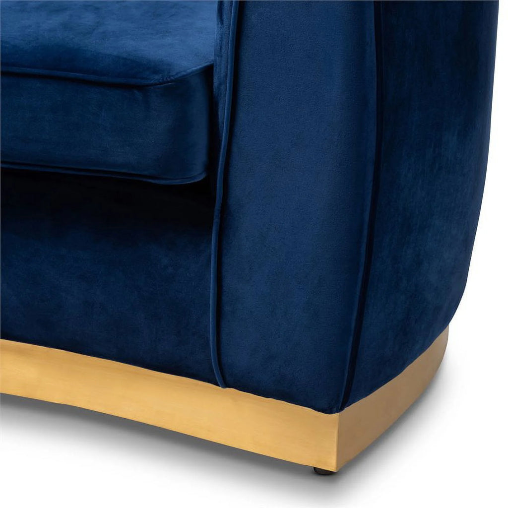 Mid-Century Velvet Upholstered Sofa O6243