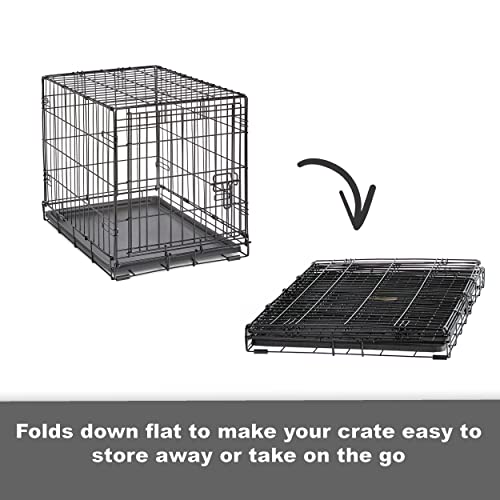 Single Door Dog Crate with Leak-Proof Pan, 42 Inch R318046