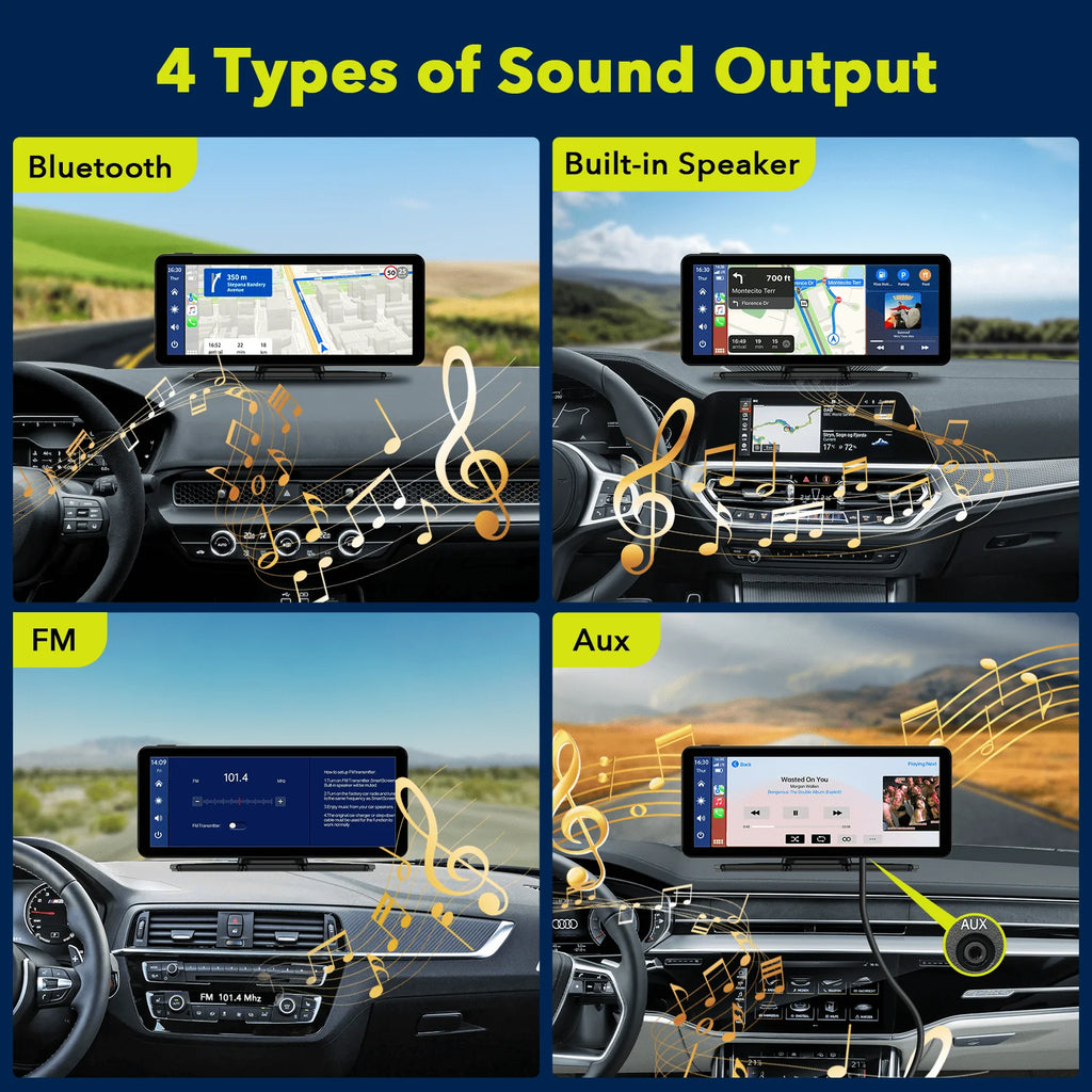 6.86 inch Touch Screen Car Stereo with Backup Camera K507