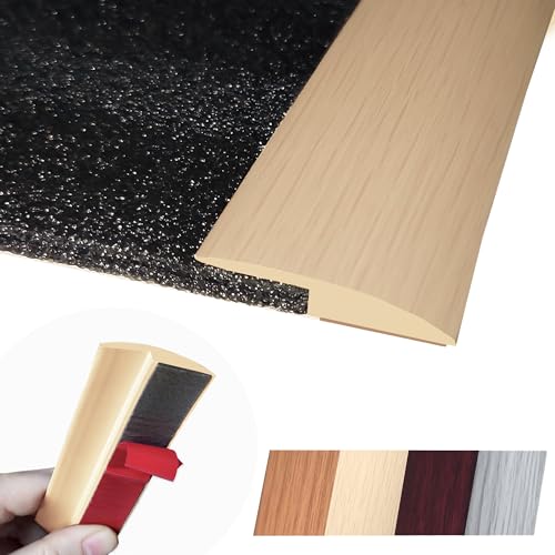 Self Adhesive Floor Transition Strip Edge Trim 120 inches Light Brown Coffee U4690