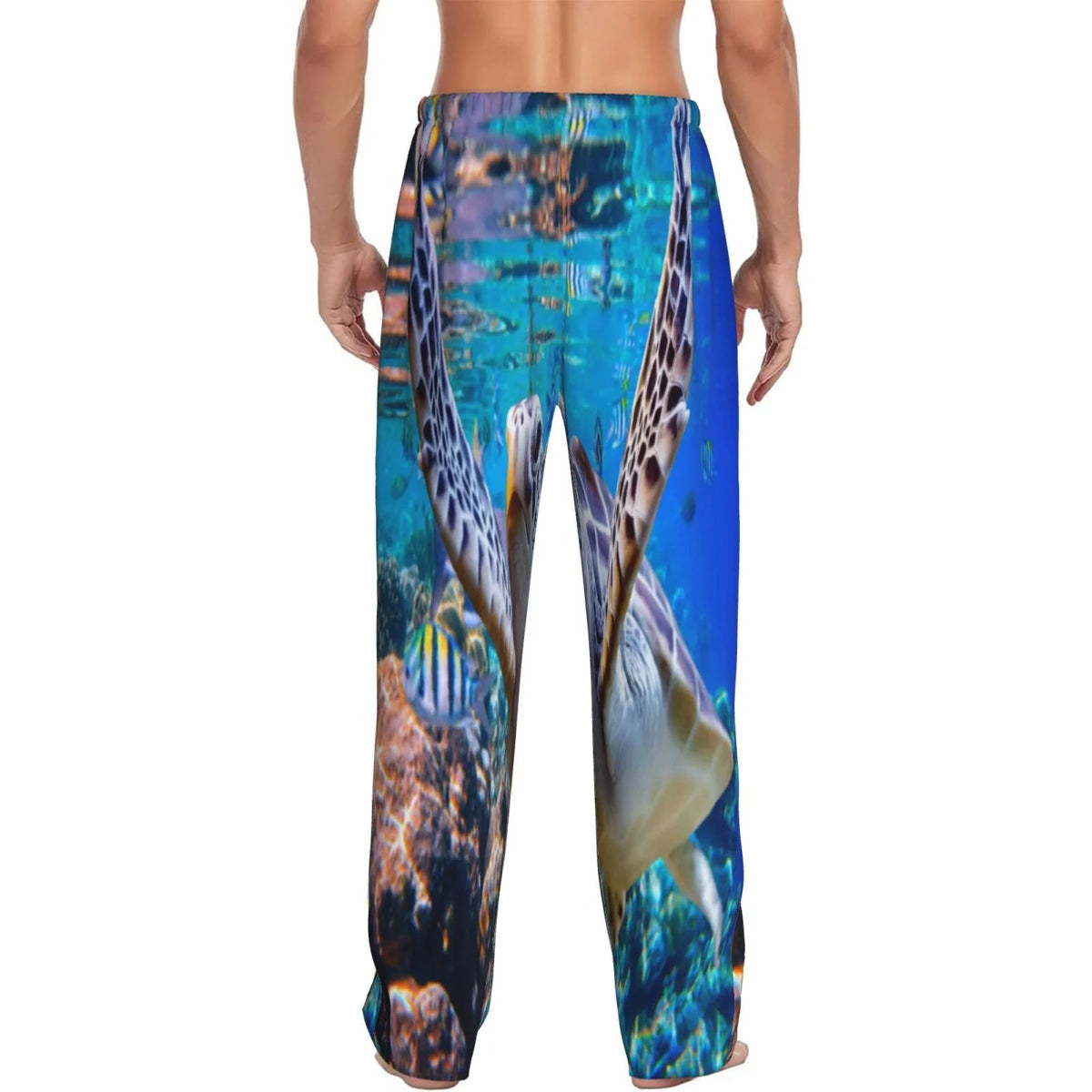 Men'S Pajama Pants Drawstring And Pockets B35471