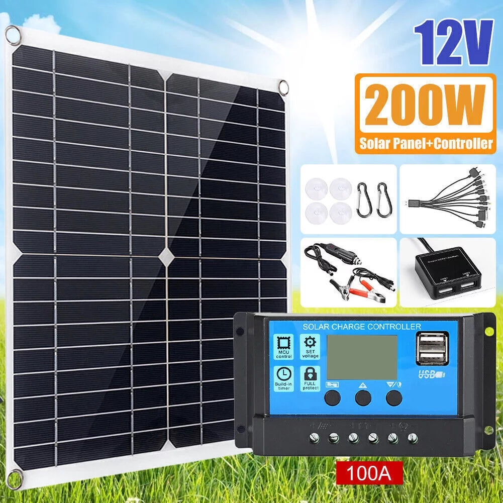 6000W Solar Panel Kit with 100A Home 110V System N2730